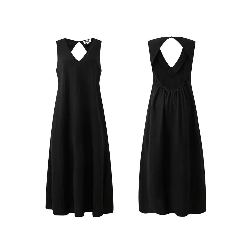 FRNCH Nahya Dress Black